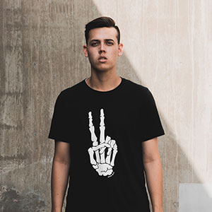Custom Printed Black T-Shirt
